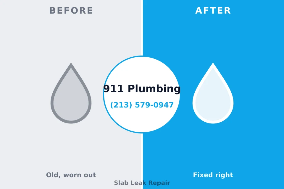 Before and after: plumbing repair Cherry Hills Village, CO